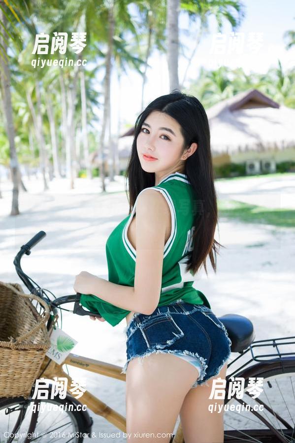 魅妍社 - 刘钰儿红裙在线写真，光影交错下的秘密