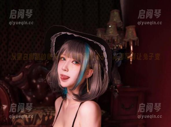 黑白御猫 从黑白御猫的镜头看魔太郎圣诞兔子,高清写真让兔子变得更真实了?